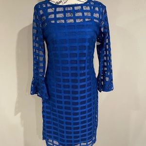NWOT DB Royal Blue Midi Dress